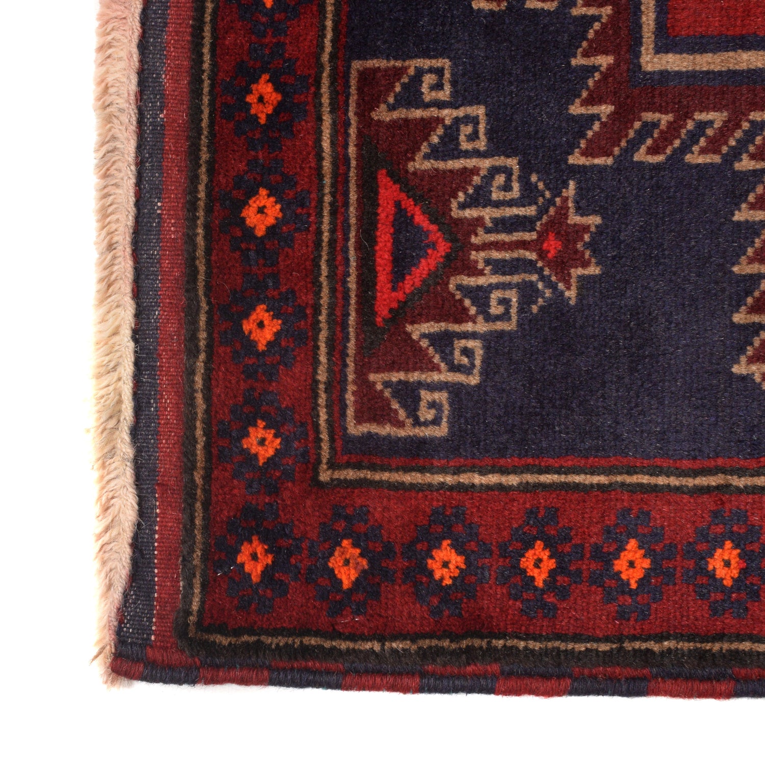 Baluchi Rug Handmade Multi Geometric 3x5 ft