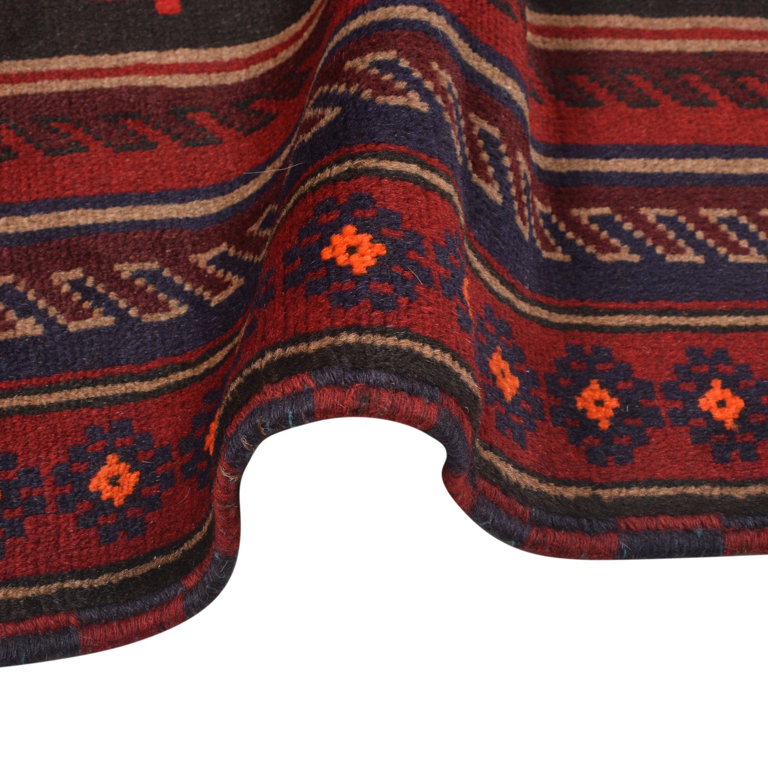 Baluchi Rug Handmade Multi Geometric 3x5 ft