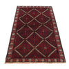 Baluchi Rug Handmade Multi Geometric 3x5 ft