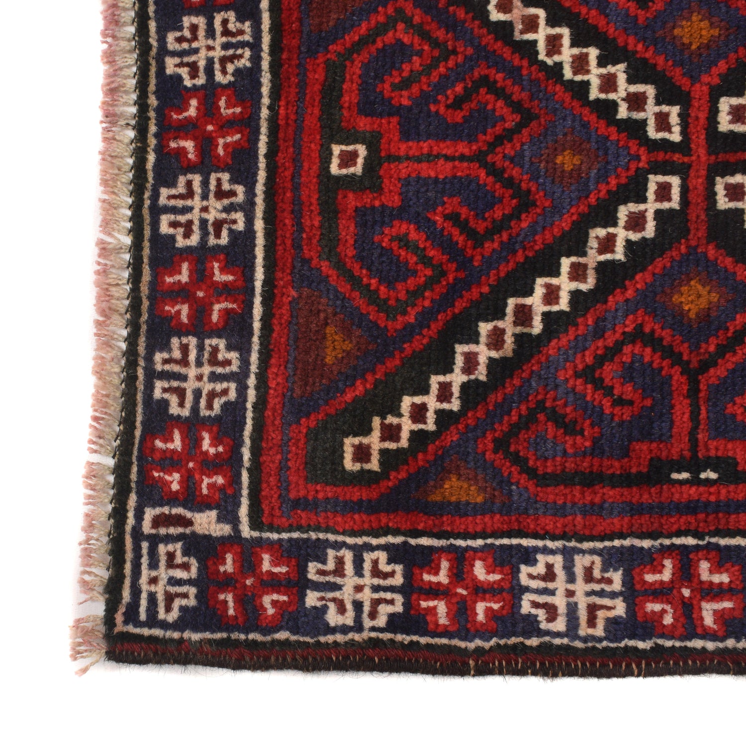 Baluchi Rug Handmade Multi Geometric 3x5 ft