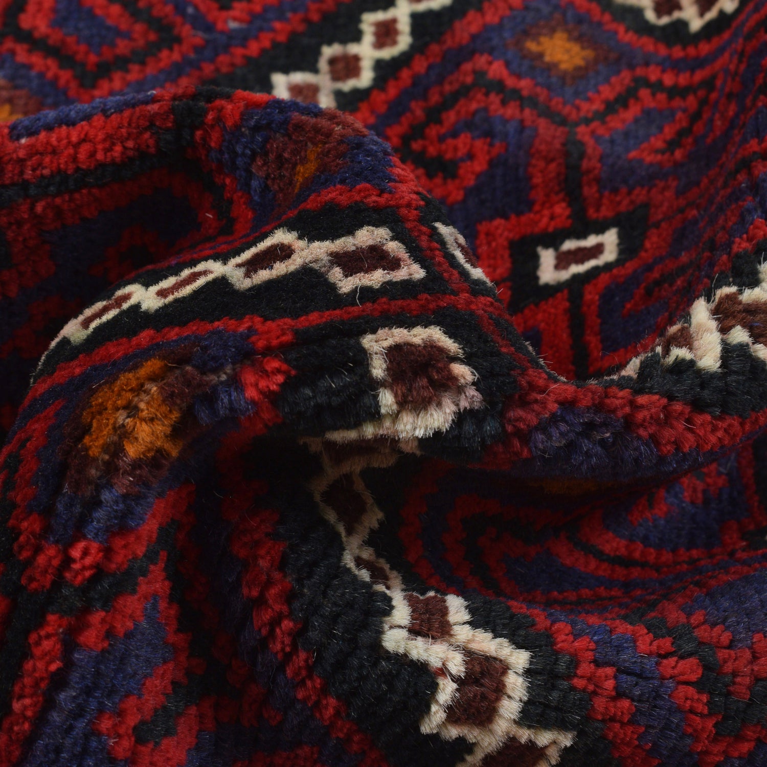Baluchi Rug Handmade Multi Geometric 3x5 ft