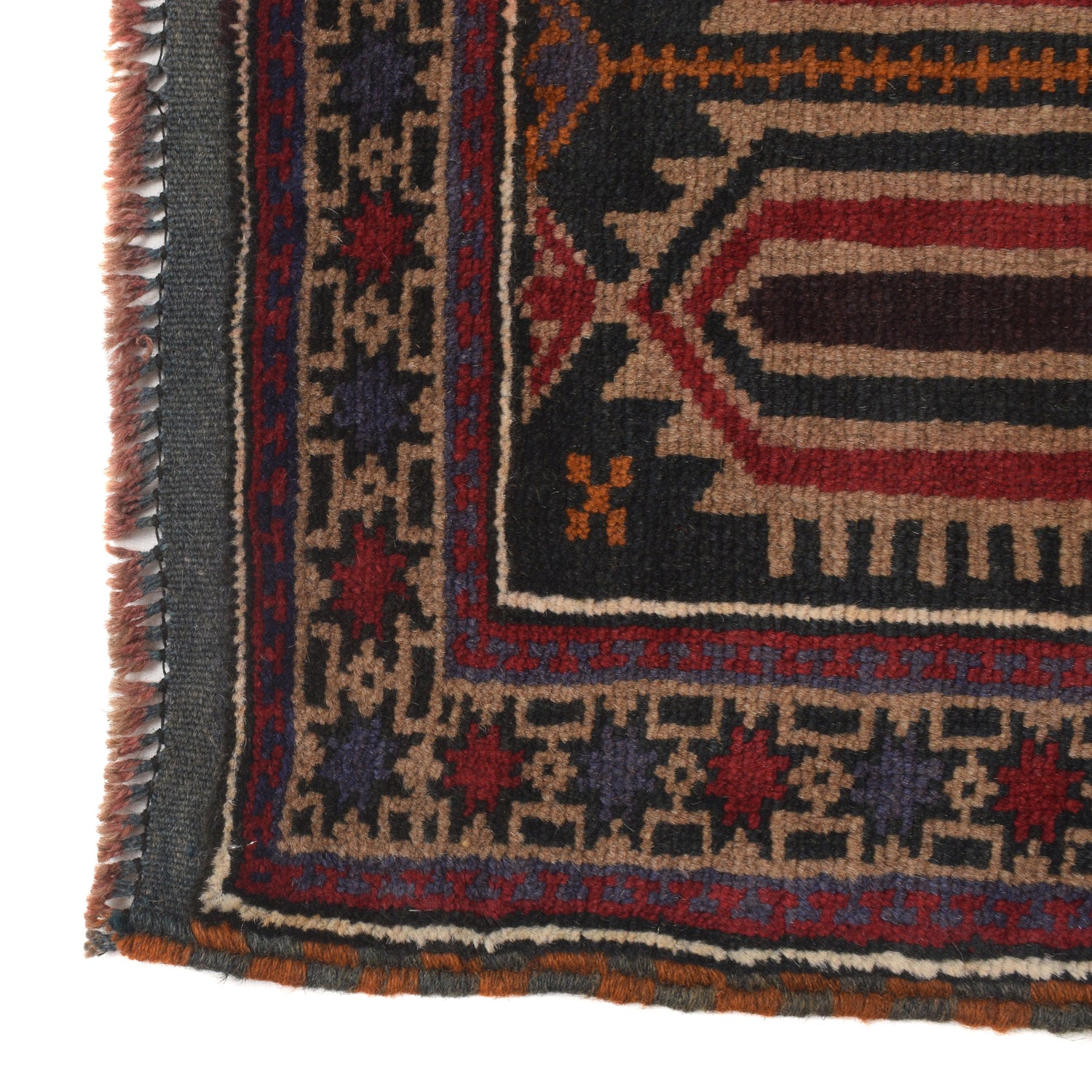 Baluchi Rug Handmade Multi Prayer Design 3x5 ft