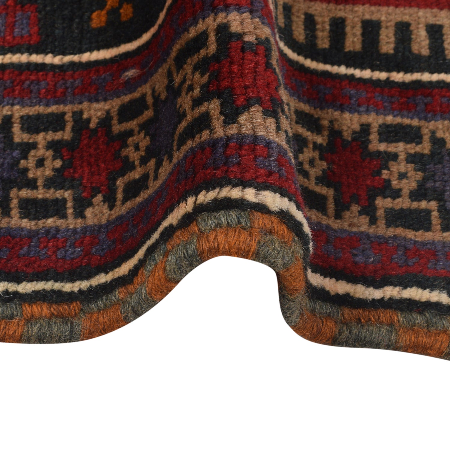 Baluchi Rug Handmade Multi Prayer Design 3x5 ft