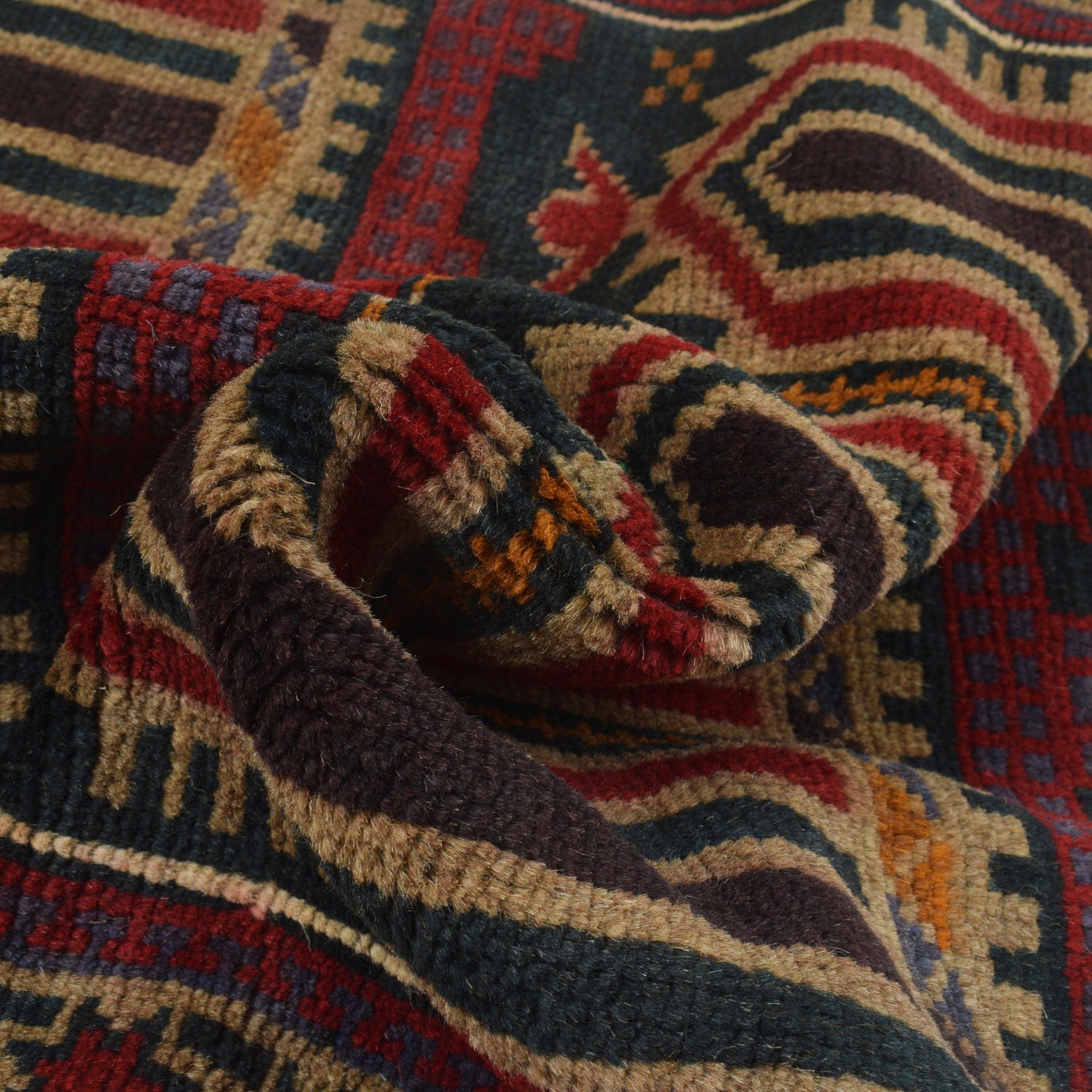 Baluchi Rug Handmade Multi Prayer Design 3x5 ft