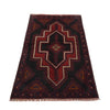 Baluchi Rug Handmade Multi Floral 2x4 ft