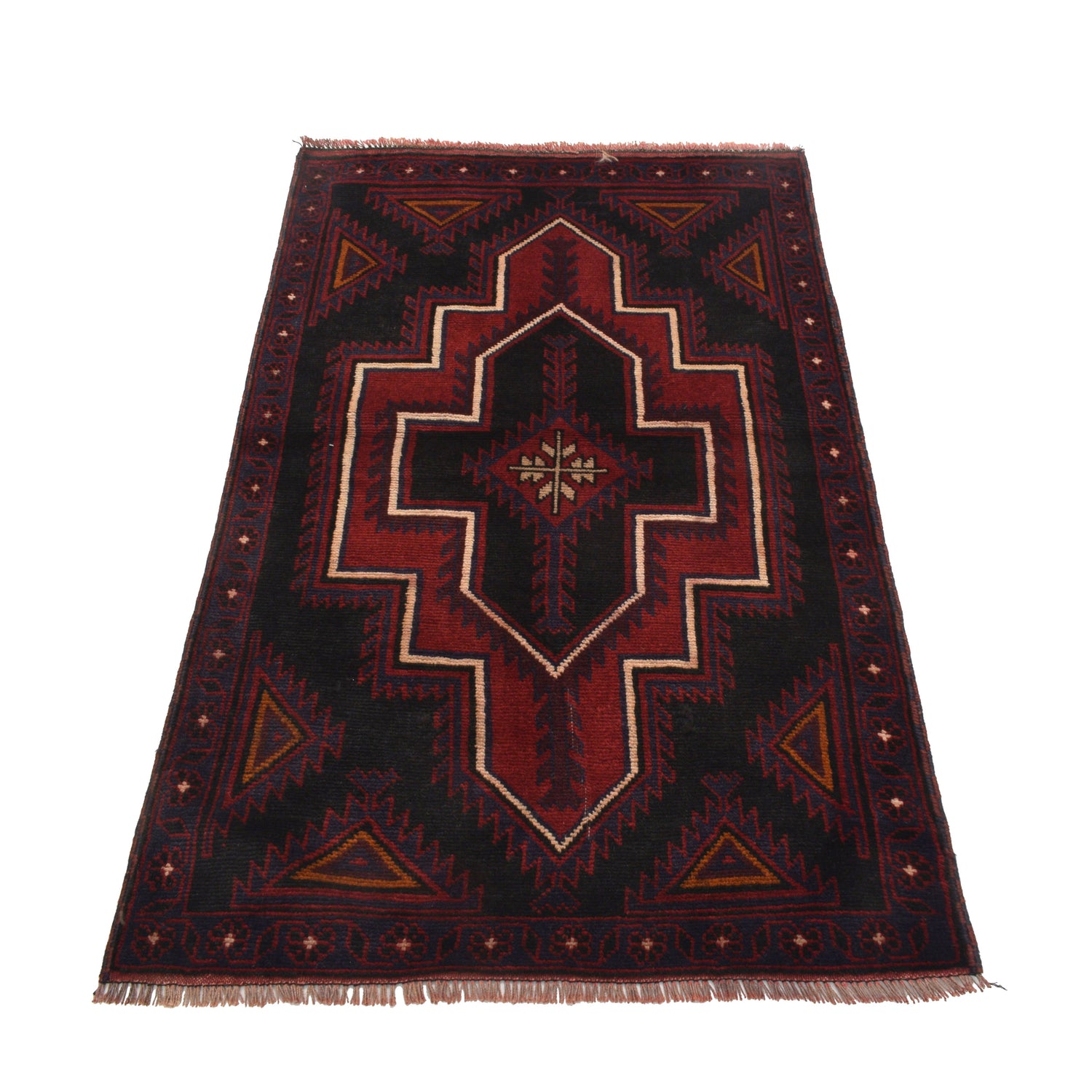 Baluchi Rug Handmade Multi Floral 2x4 ft