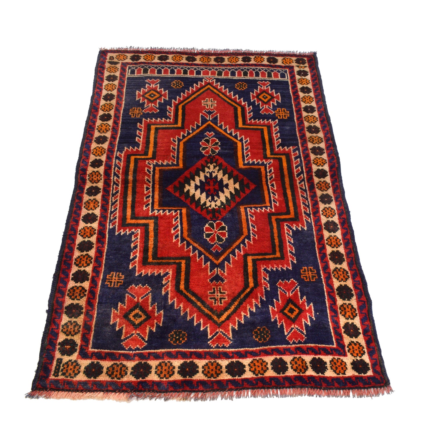 Baluchi Rug Handmade Multi Floral 3x5 ft
