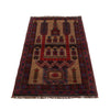 Baluchi Rug Handmade Beige Prayer Design 2x4 ft