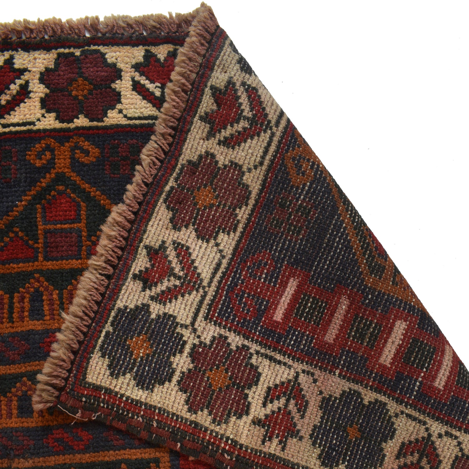 Baluchi Rug Handmade Multi Prayer Design 3x5 ft