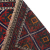 Baluchi Rug Handmade Red Floral 2x4 ft