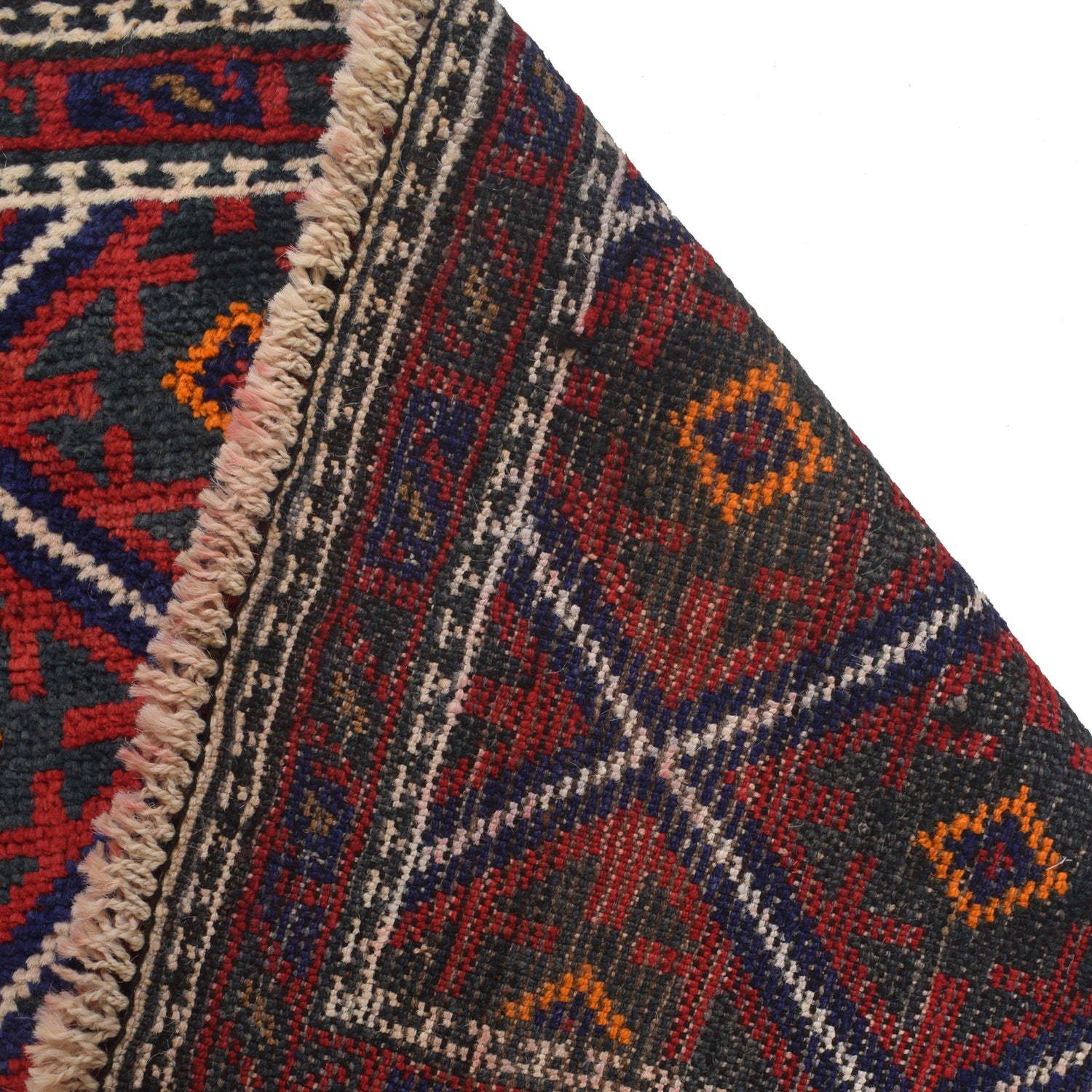 Baluchi Rug Handmade Red Floral 2x4 ft