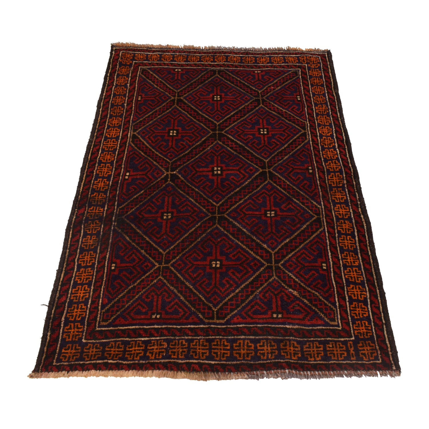 Baluchi Rug Handmade Multi Floral 3x5 ft