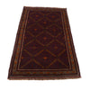 Baluchi Rug Handmade Multi Geometric 3x5 ft