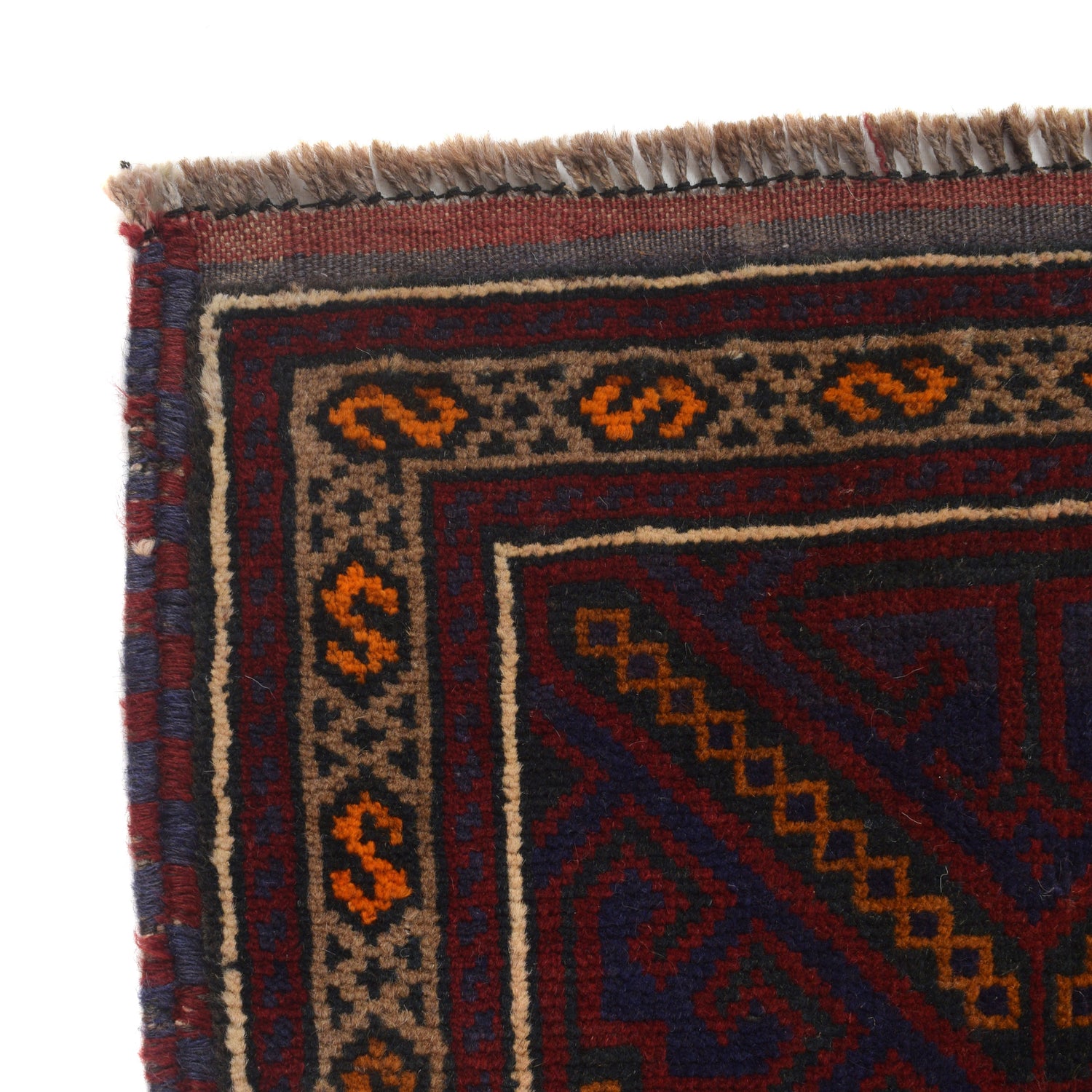 Baluchi Rug Handmade Multi Geometric 3x5 ft
