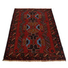 Baluchi Rug Handmade Red Geometric 2x4 ft
