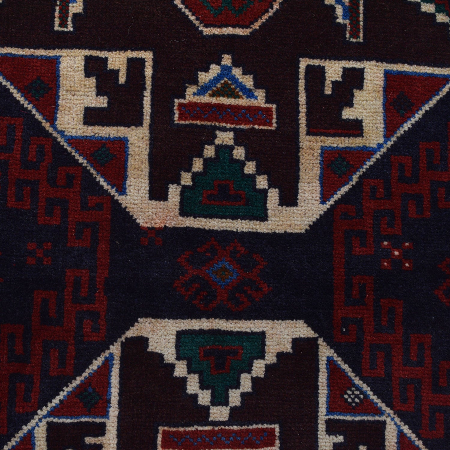 Baluchi Rug Handmade Multi Geometric 3x5 ft
