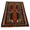 Baluchi Rug Handmade Multi Geometric 3x5 ft