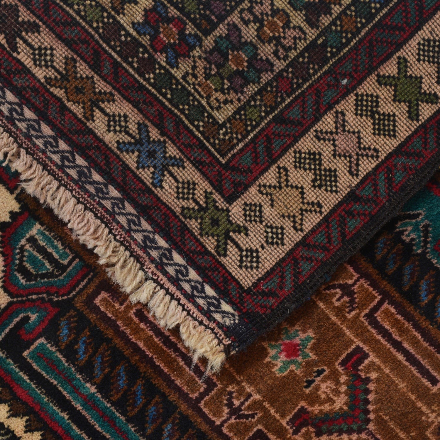 Baluchi Rug Handmade Multi Geometric 3x5 ft