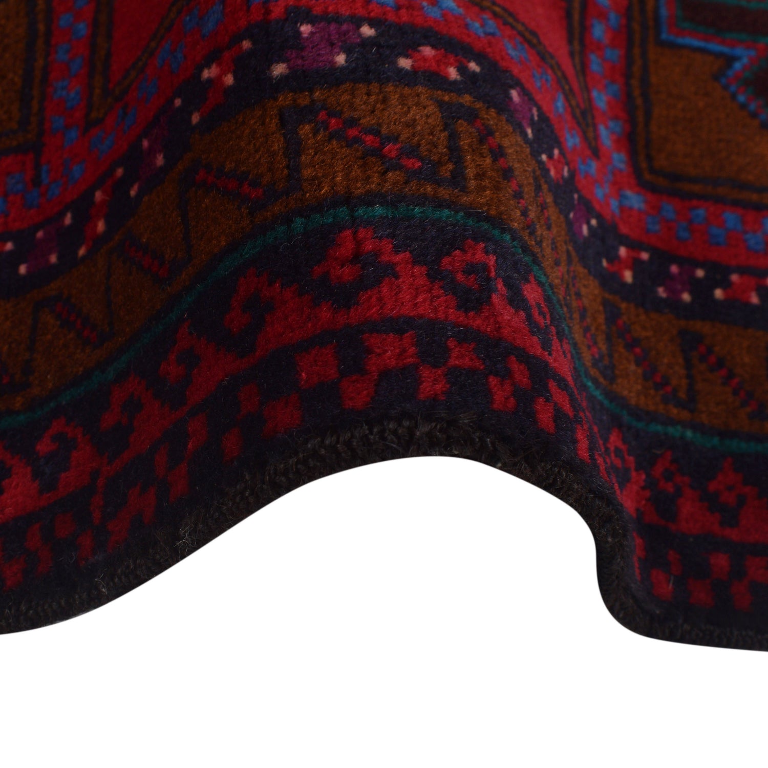 Baluchi Rug Handmade Multi Geometric 3x5 ft