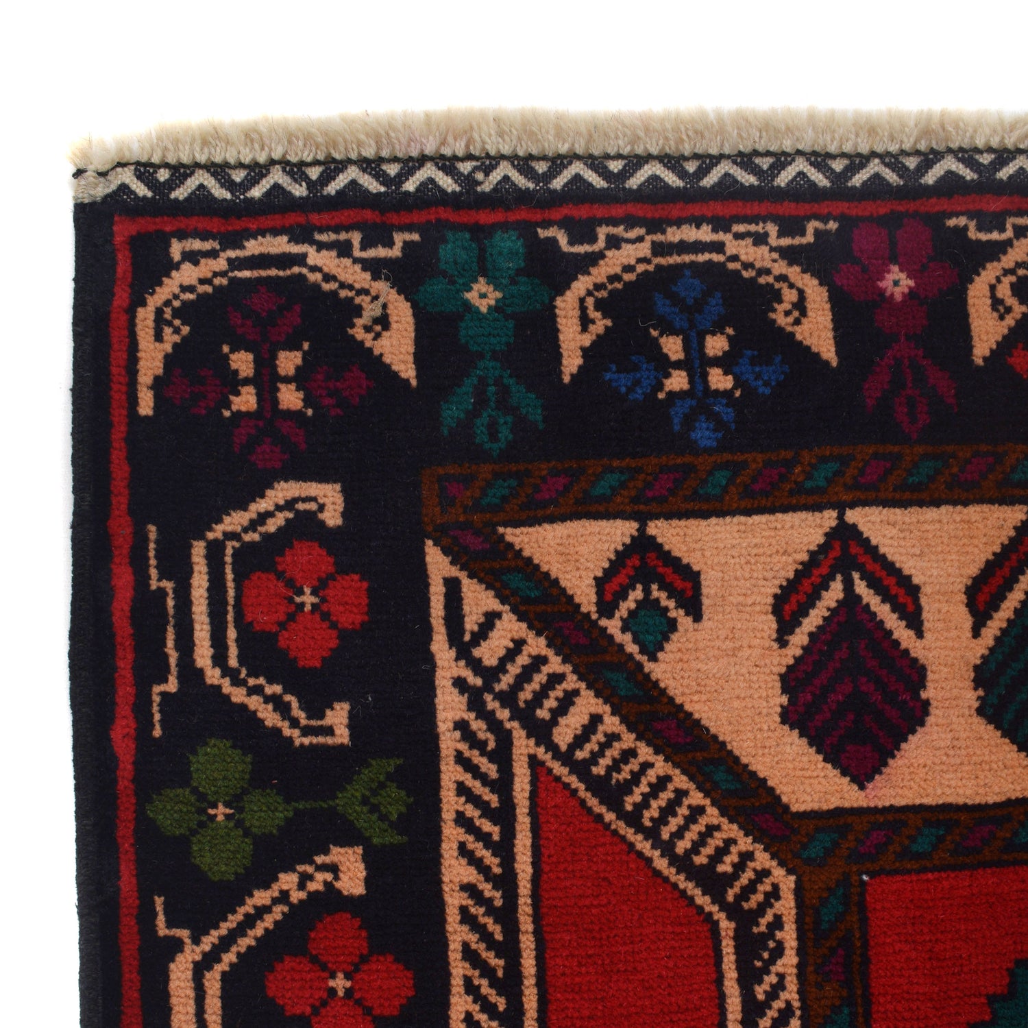 Baluchi Rug Handmade Multi Prayer Design 3x5 ft