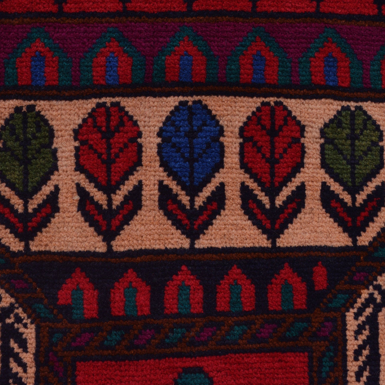 Baluchi Rug Handmade Multi Prayer Design 3x5 ft