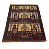 Baluchi Rug Handmade Beige Prayer Design 3x5 ft