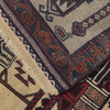 Baluchi Rug Handmade Beige Prayer Design 3x5 ft