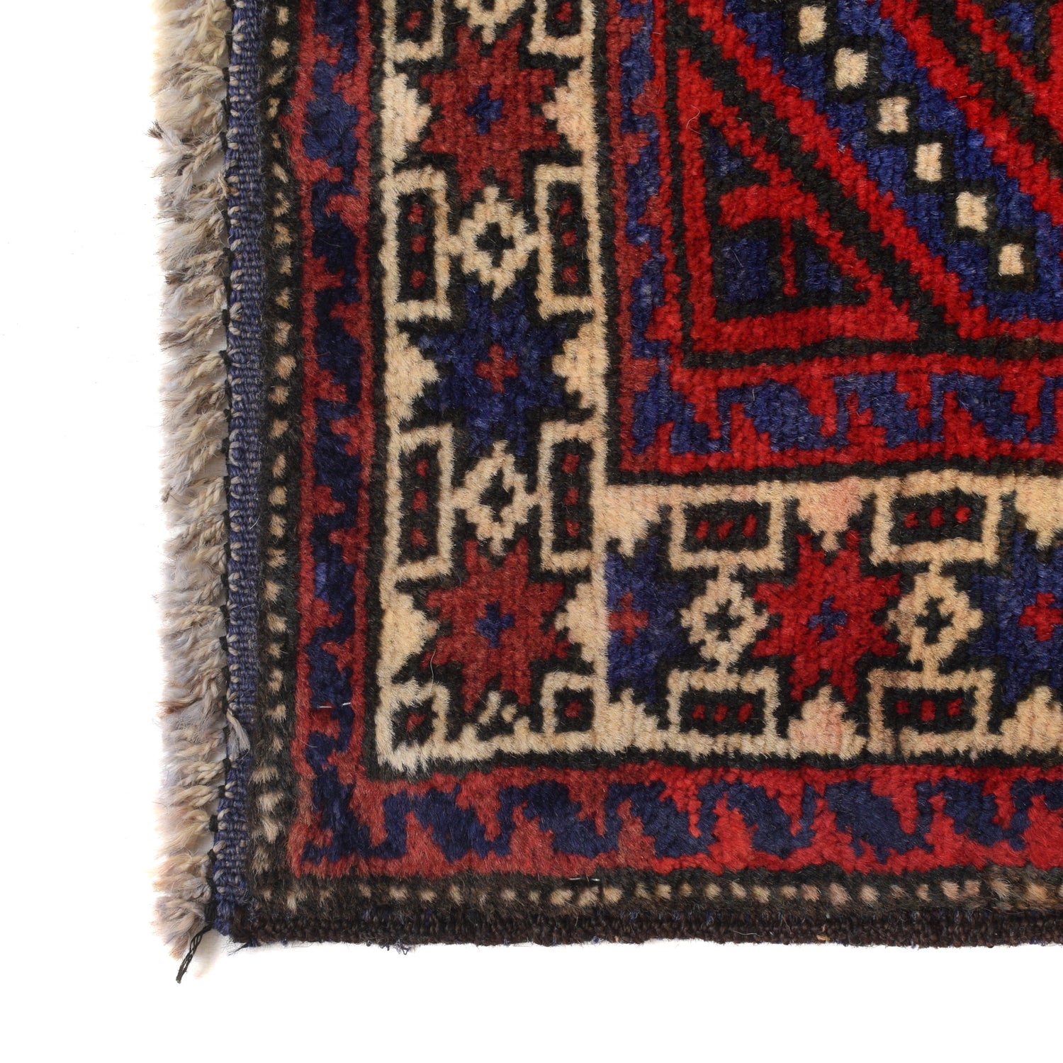 Baluchi Rug Handmade Multi Geometric 3x5 ft