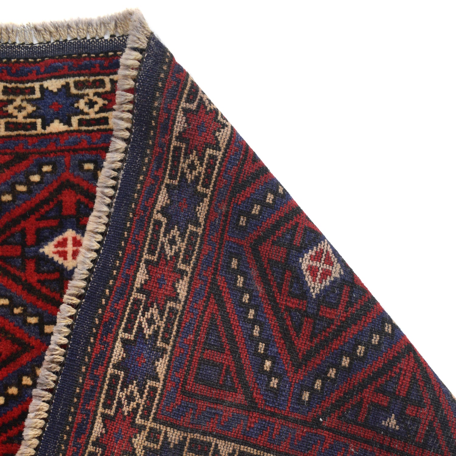 Baluchi Rug Handmade Multi Geometric 3x5 ft