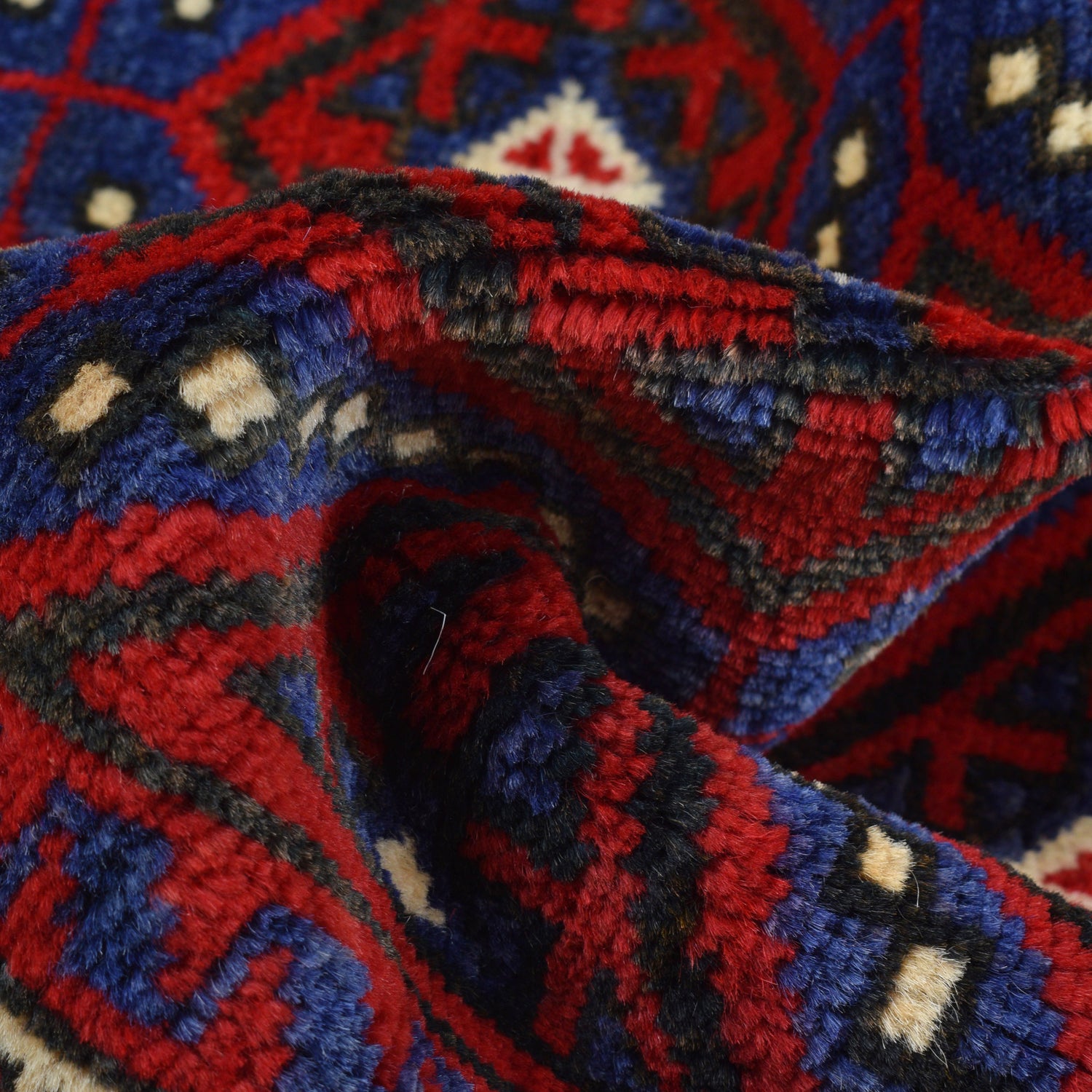 Baluchi Rug Handmade Multi Geometric 3x5 ft