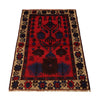 Baluchi Rug Handmade Red Prayer Design 2x4 ft