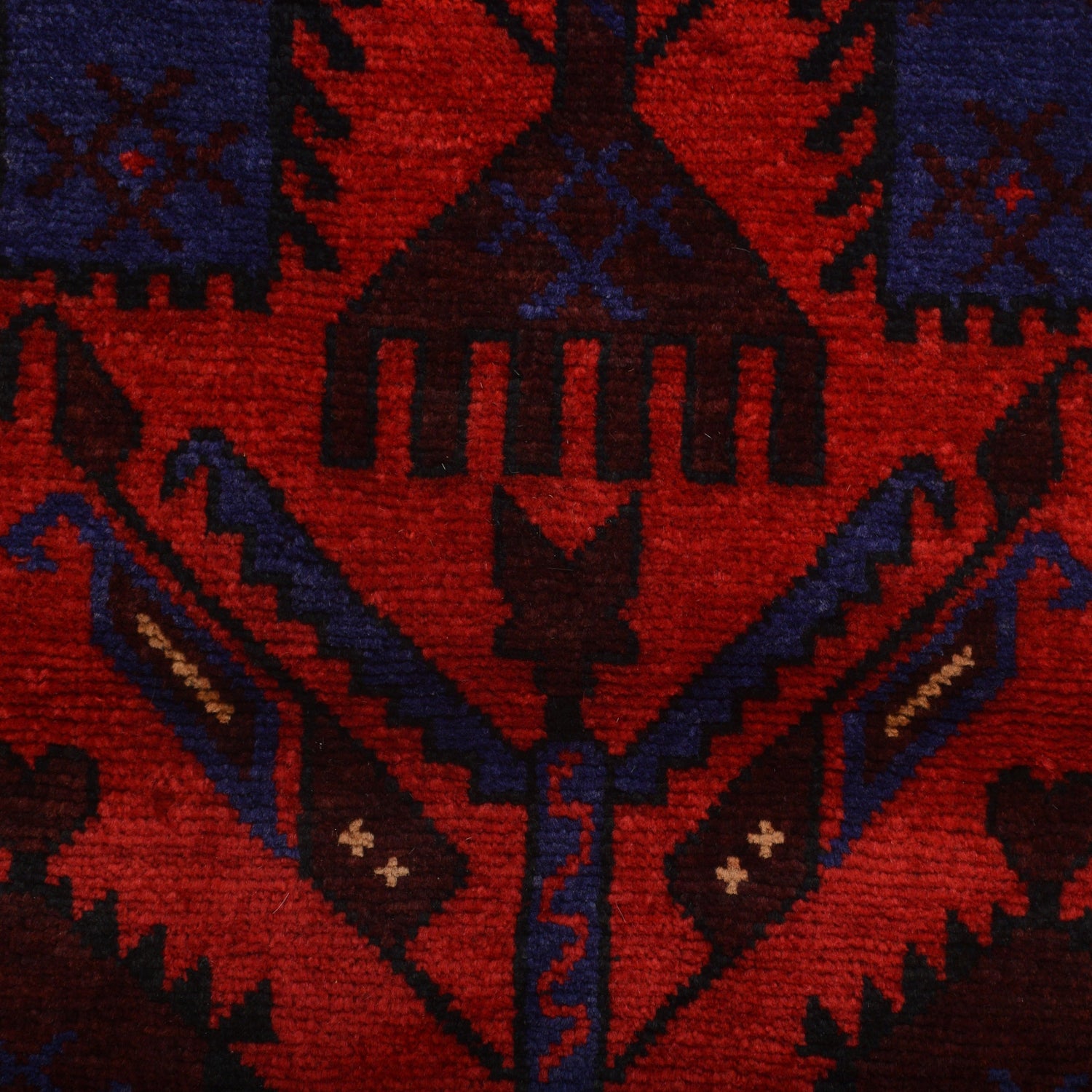 Baluchi Rug Handmade Red Prayer Design 2x4 ft
