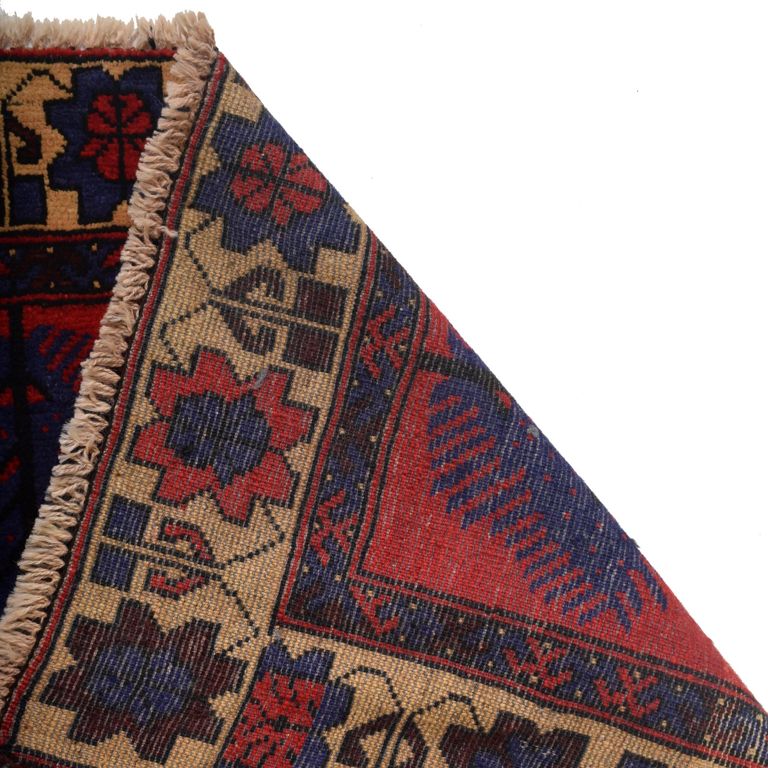 Baluchi Rug Handmade Red Prayer Design 2x4 ft