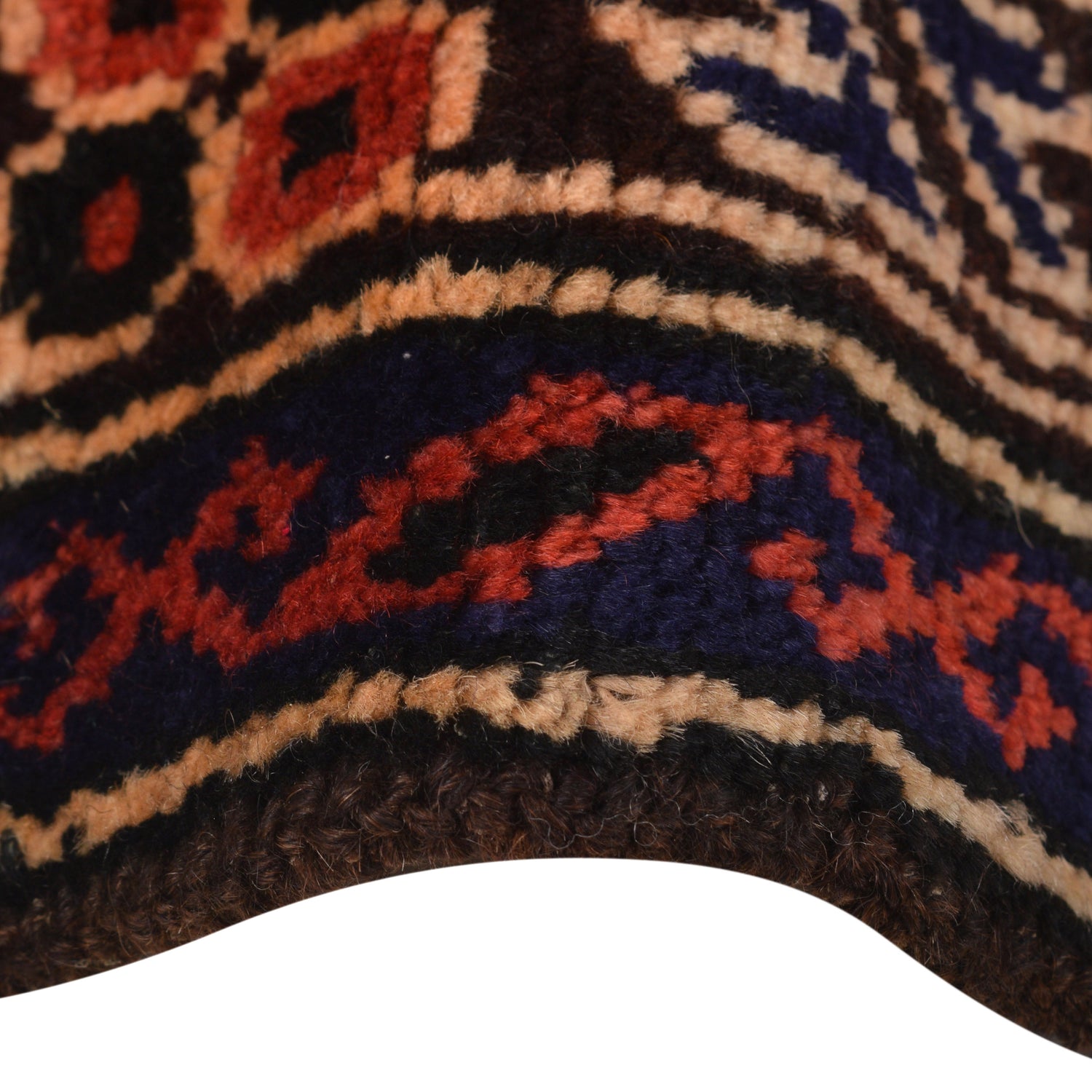 Baluchi Rug Handmade Multi Prayer Design 2x4 ft