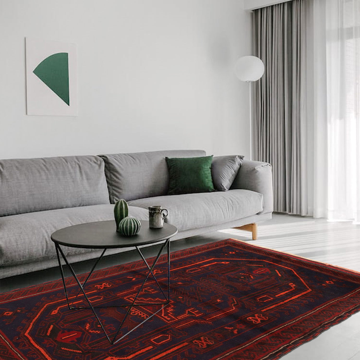 Baluchi Rug Handmade Multi Floral 3x5 ft