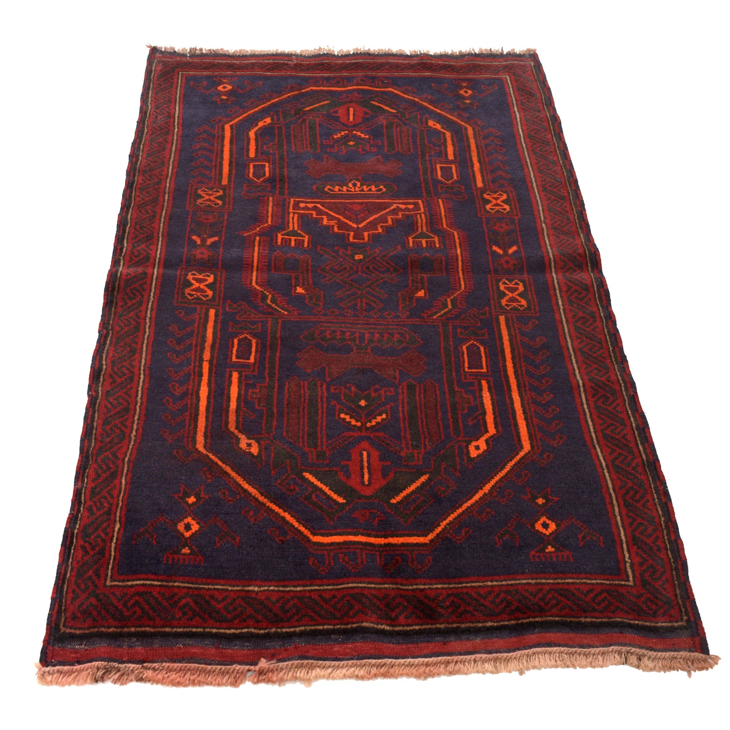Baluchi Rug Handmade Multi Floral 3x5 ft