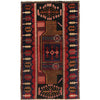 Baluchi Rug Handmade Multi Floral 3x5 ft