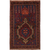 Baluchi Rug Handmade Multi Prayer Design 3x5 ft