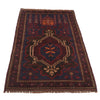 Baluchi Rug Handmade Multi Prayer Design 3x5 ft