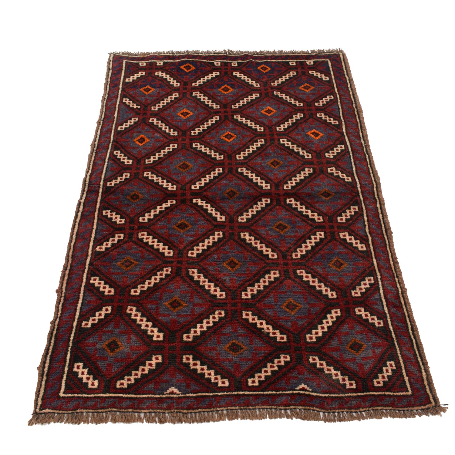 Baluchi Rug Handmade Multi Floral 2x4 ft