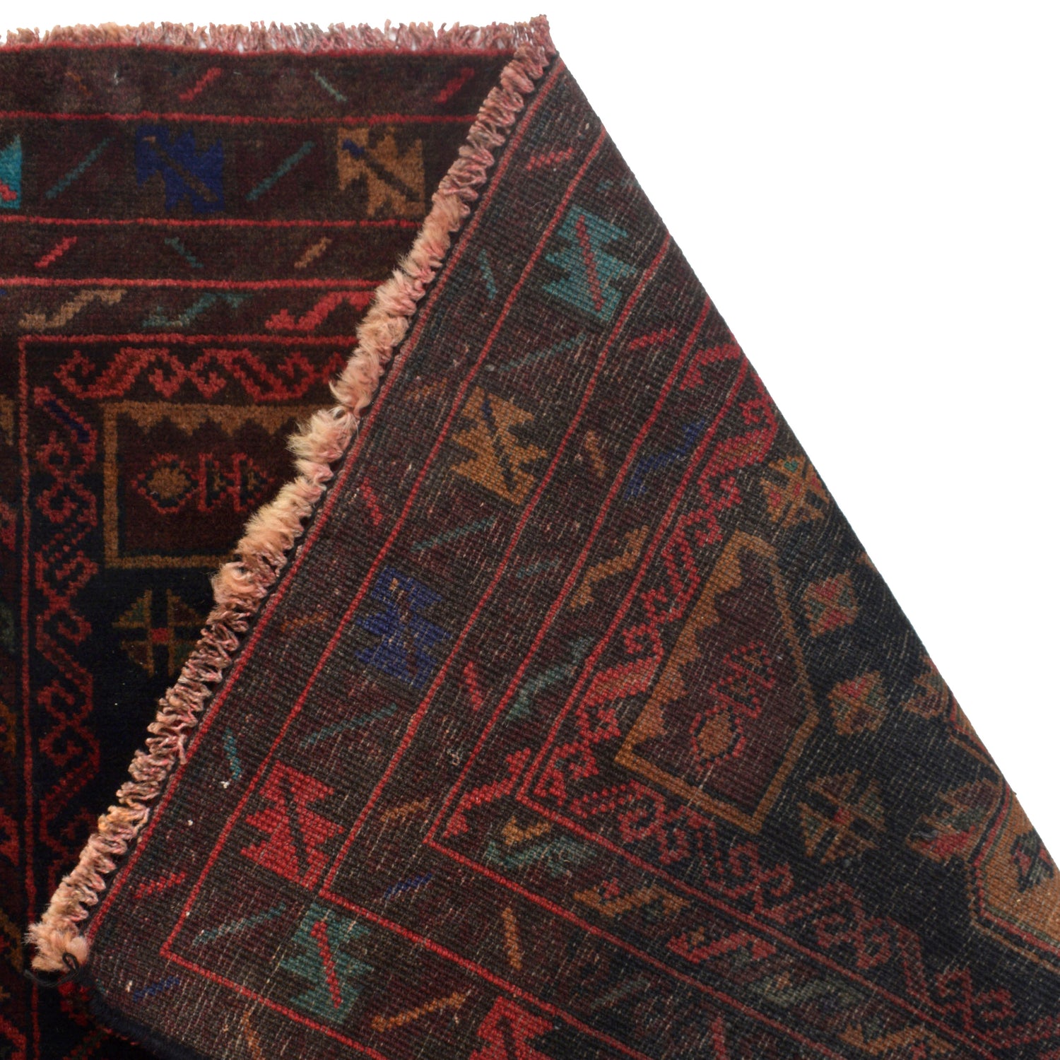 Baluchi Rug Handmade Multi Prayer Design 2x4 ft