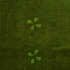Overdyed Area Rug Handmade Green Geometric 2x4 ft