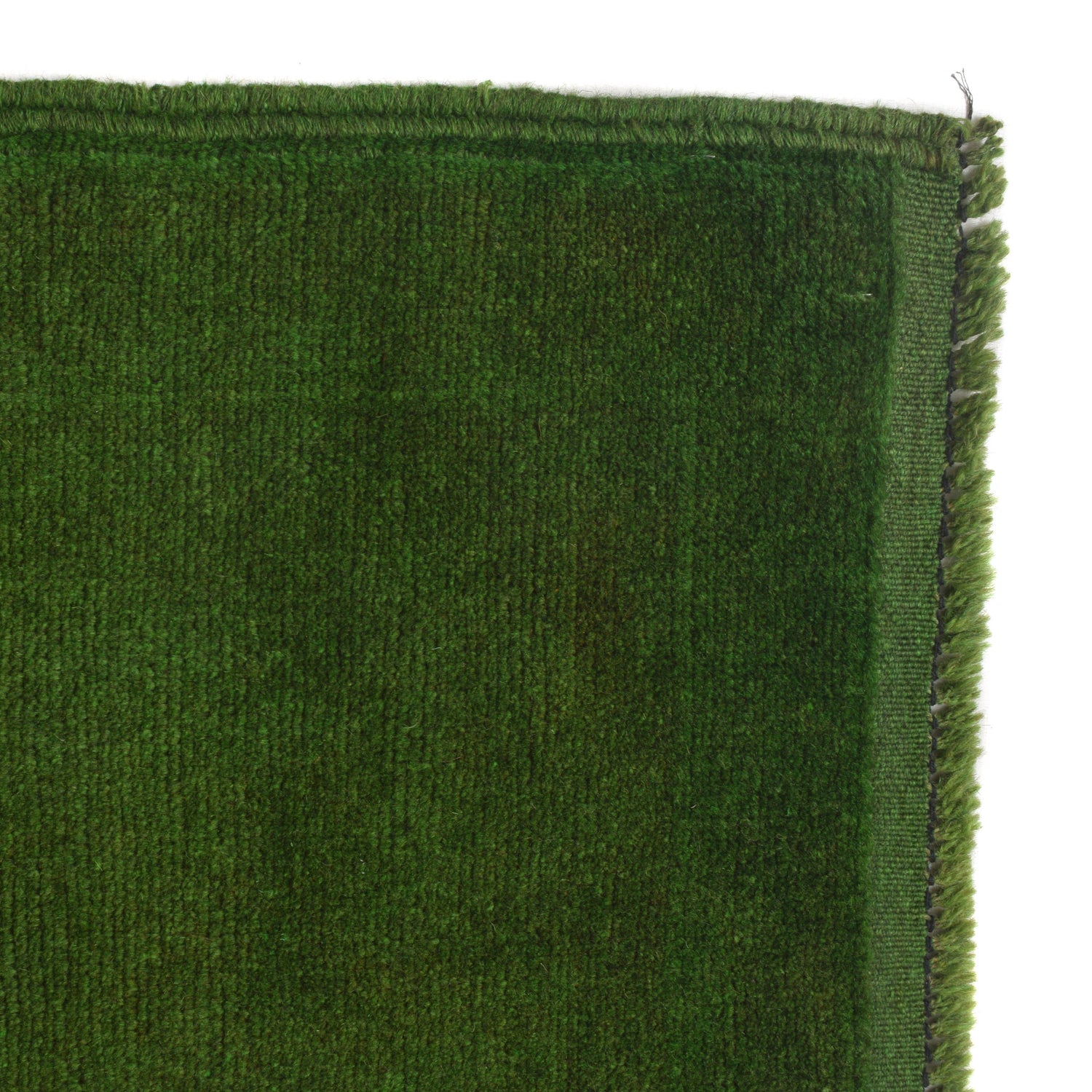 Overdyed Area Rug Handmade Green Geometric 3x5 ft