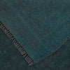 Overdyed Area Rug Handmade Blue Geometric 2x4 ft