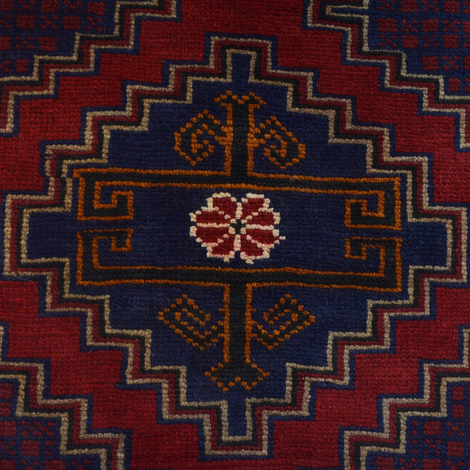 Baluchi Rug Handmade Red Floral 3x5 ft