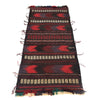 Table Sheet Runner Rug Handmade Multi Curvilinear 5' Runner