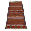 Table Sheet Runner Handmade Brown Curvilinear 5' Runner