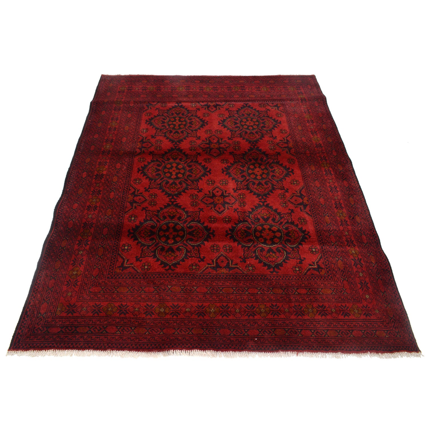 Khal Mohammadi Rug Handmade Red 4x7 ft