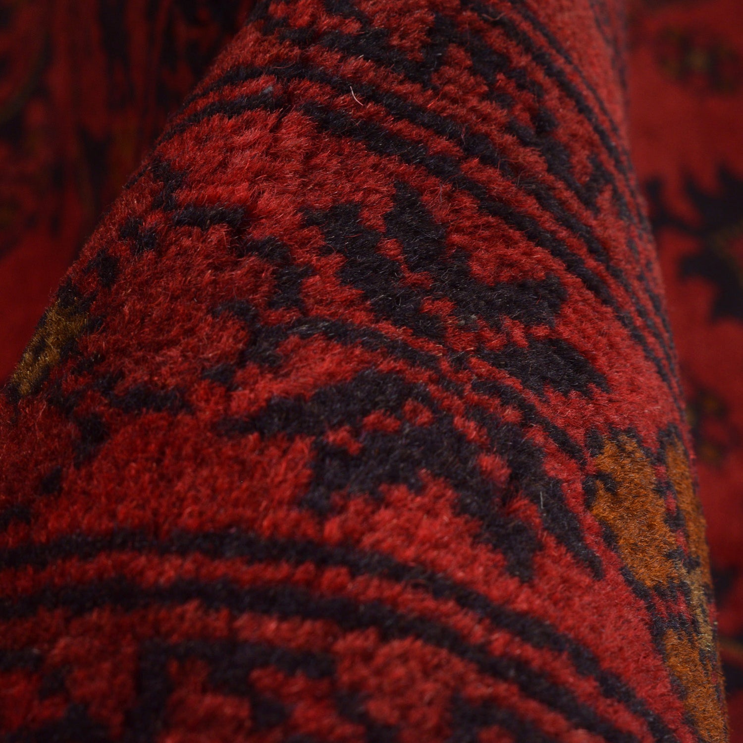 Khal Mohammadi Rug Handmade Red 4x7 ft