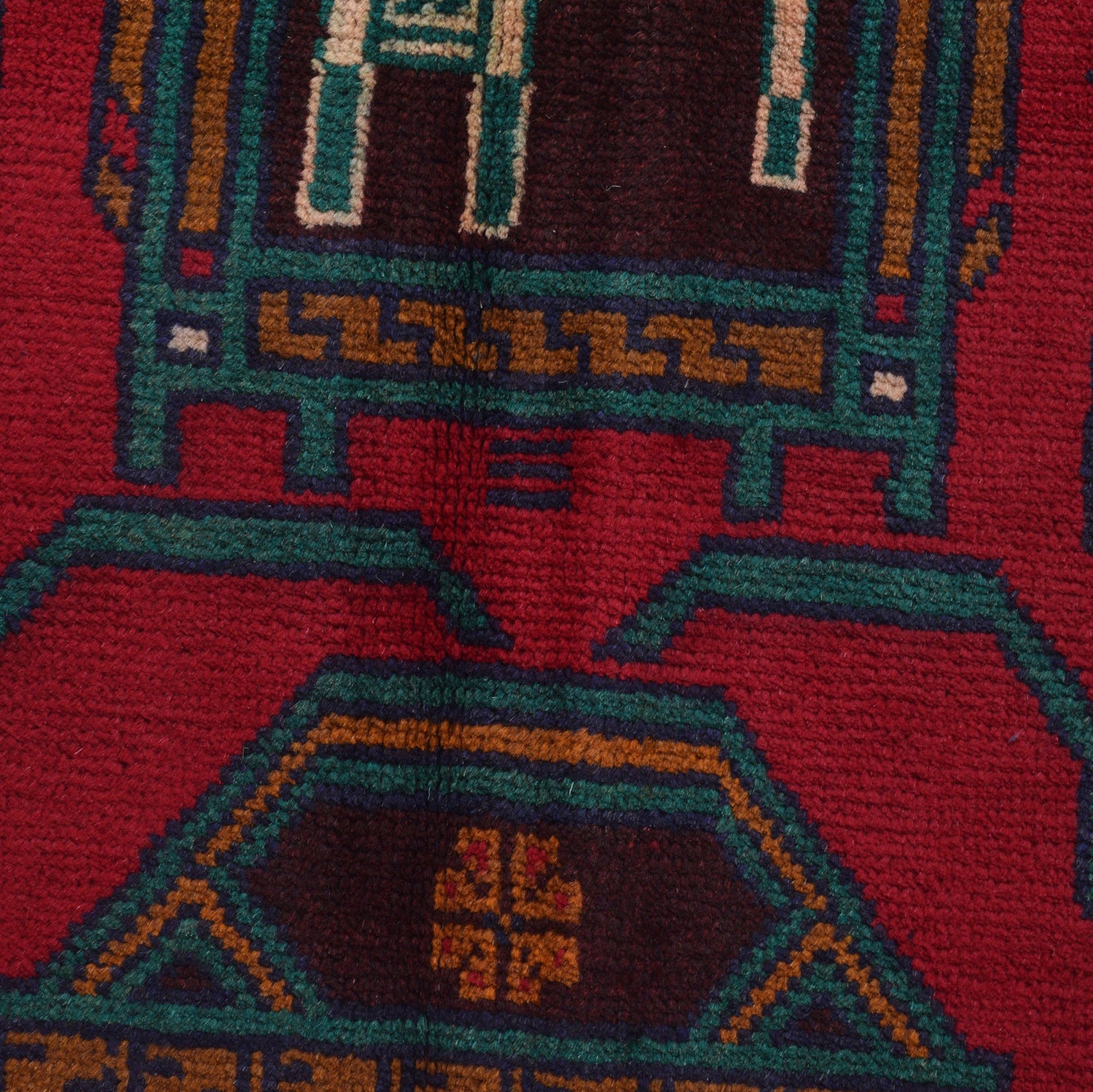 Baluchi Rug Handmade Multi Geometric 3x5 ft
